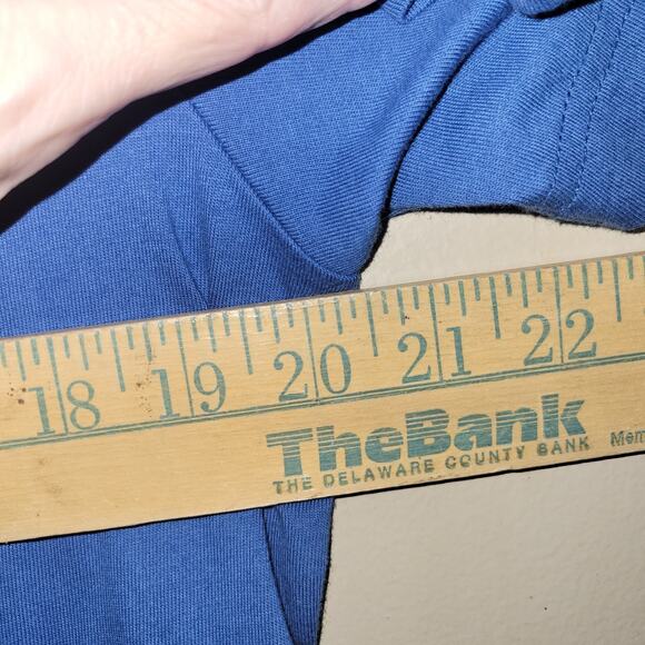 Vintage National Wildlife Blue Bird Colonial Blue Shift Dress XL Pockets Cotton - Picture 3 of 9